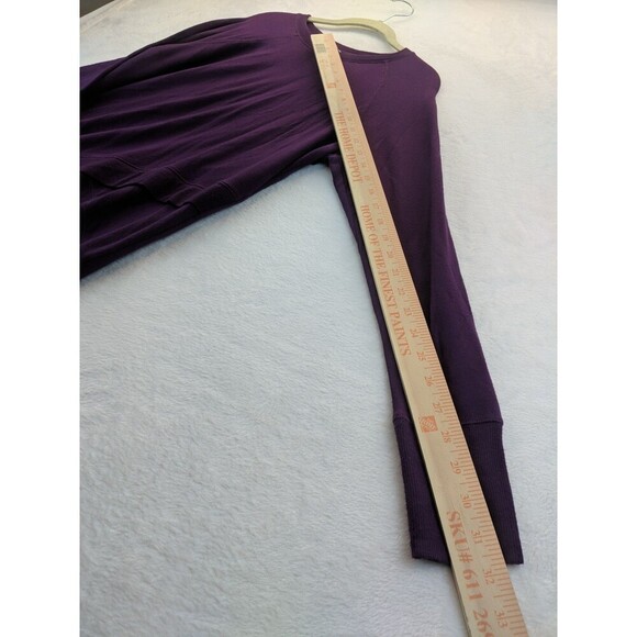 Athleta Coaster Lux Crewneck Sweatshirt Womens Medium Purple V303016 - Picture 3 of 12